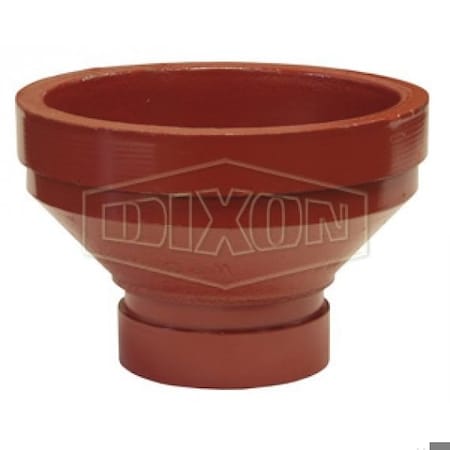 Dixon RA Series Reducing Adapter, 3 x 2-1/2 in Nominal, Grooved End Style, Ductile Iron, Import RAGG30250